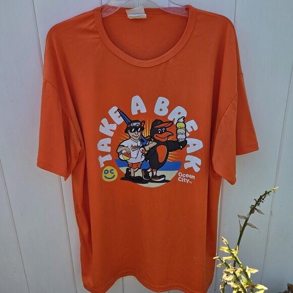 Baltimore Orioles 2025 Ocean City OC Take a Break Size XL SGA Beach T-Shirt - Picture 1 of 7